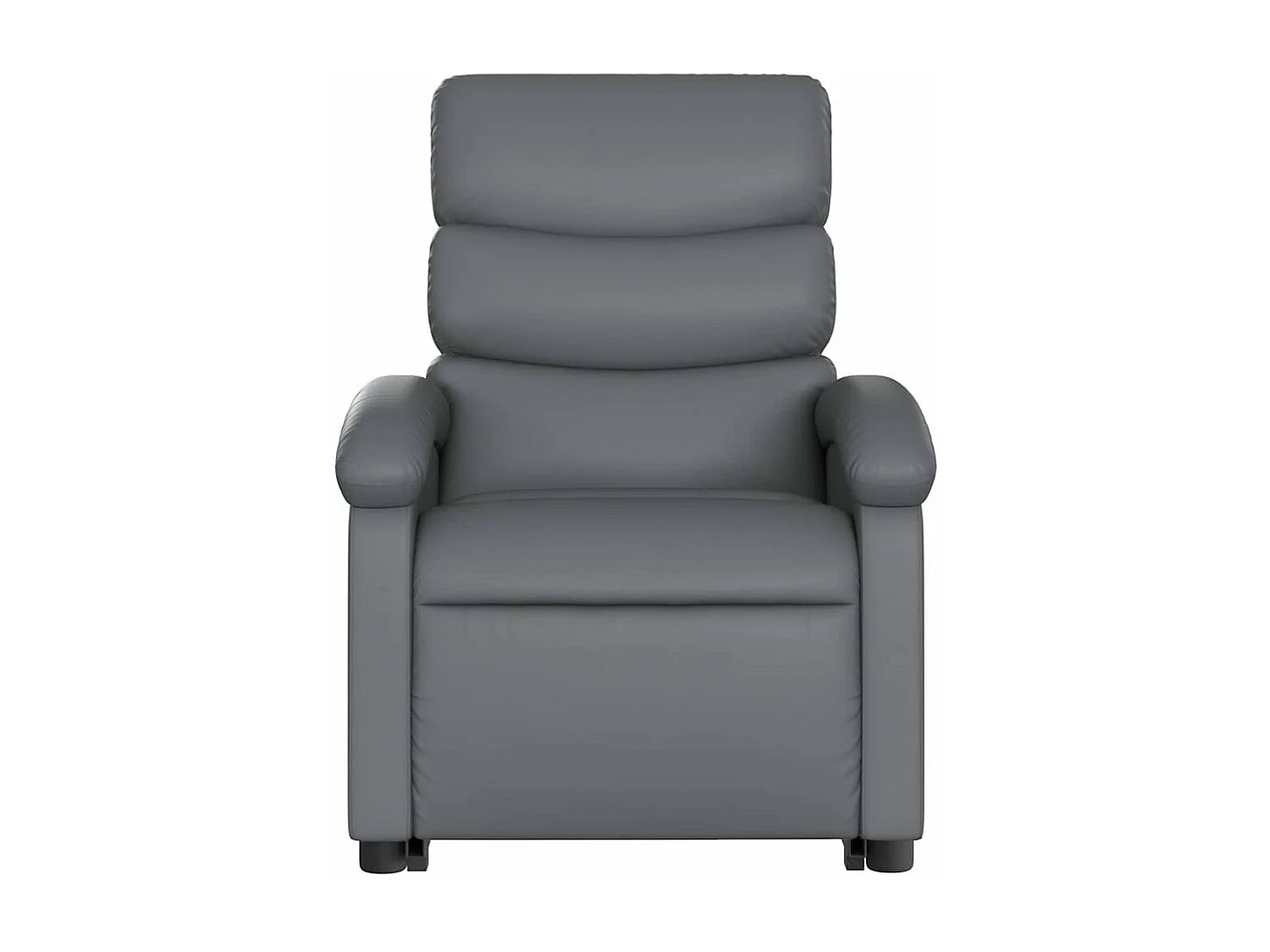 Sillón de relax | Sillón reclinable elevable cuero artificial gris SHL9065