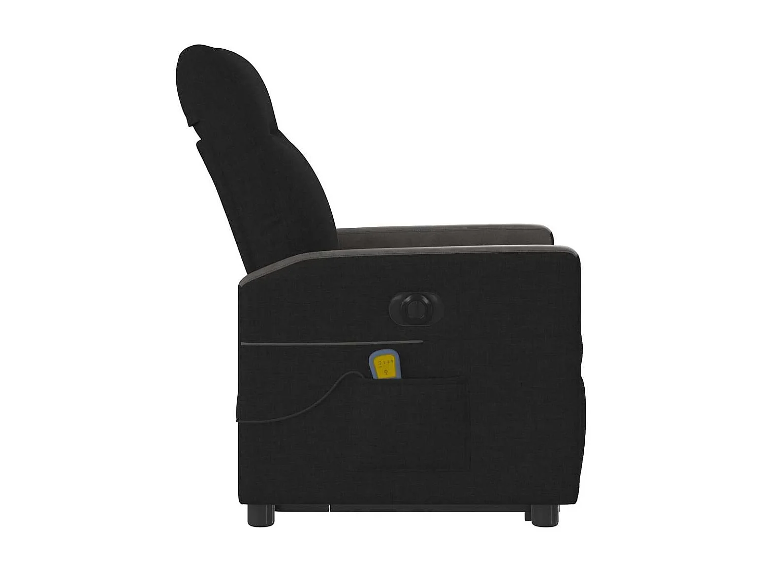 Relaxsessel | Elektrischer Massagesessel mit Aufstehhilfe Schwarz Stoff SHL82559