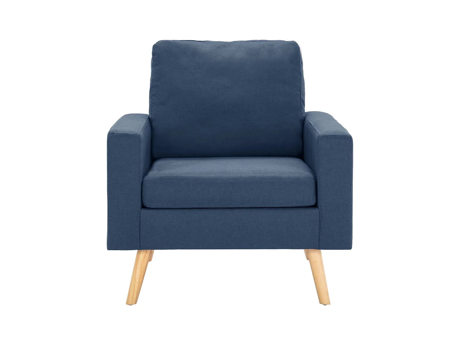 Sillón de salón | Silla de relax | Sillón de tela azul SHL3809