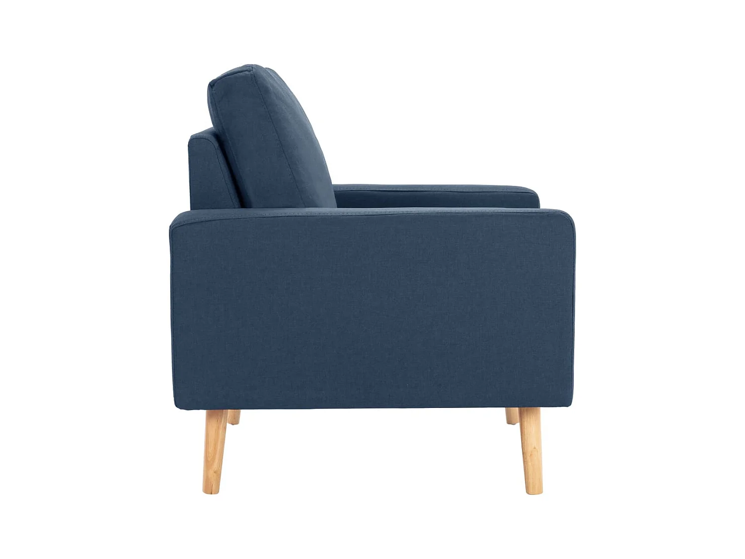 Sillón de salón | Silla de relax | Sillón de tela azul SHL3809