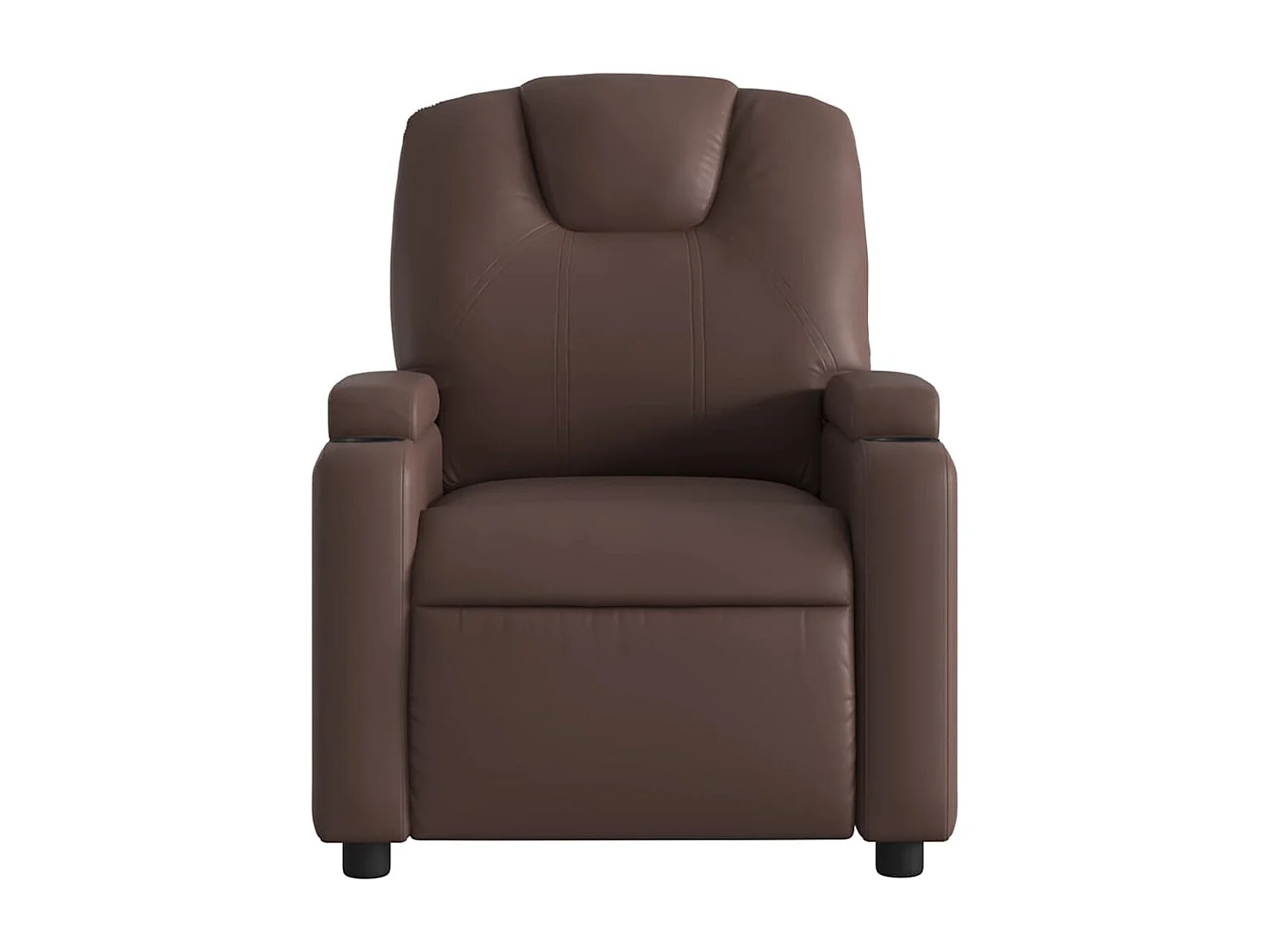 Relaxsessel | Lounge Sessel für Wohnzimmer Braun Kunstleder SHL78024