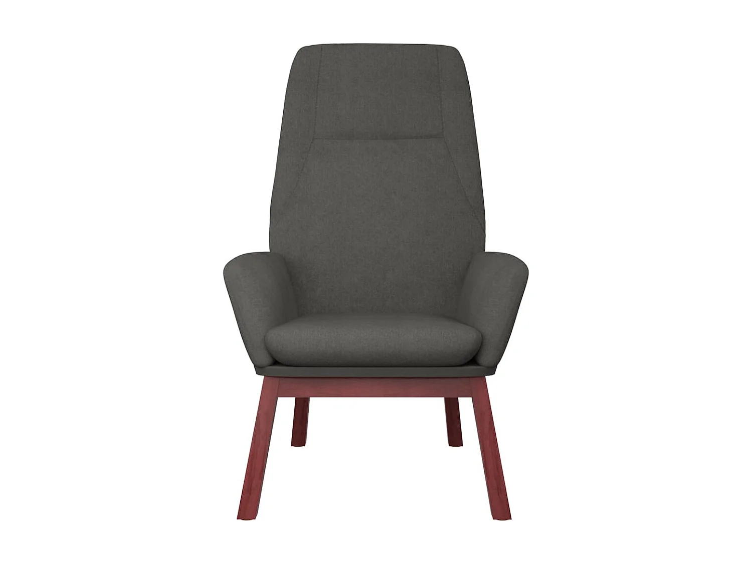 Fauteuil de relaxation Scandinave avec repose-pied Gris foncé Tissu SHL931