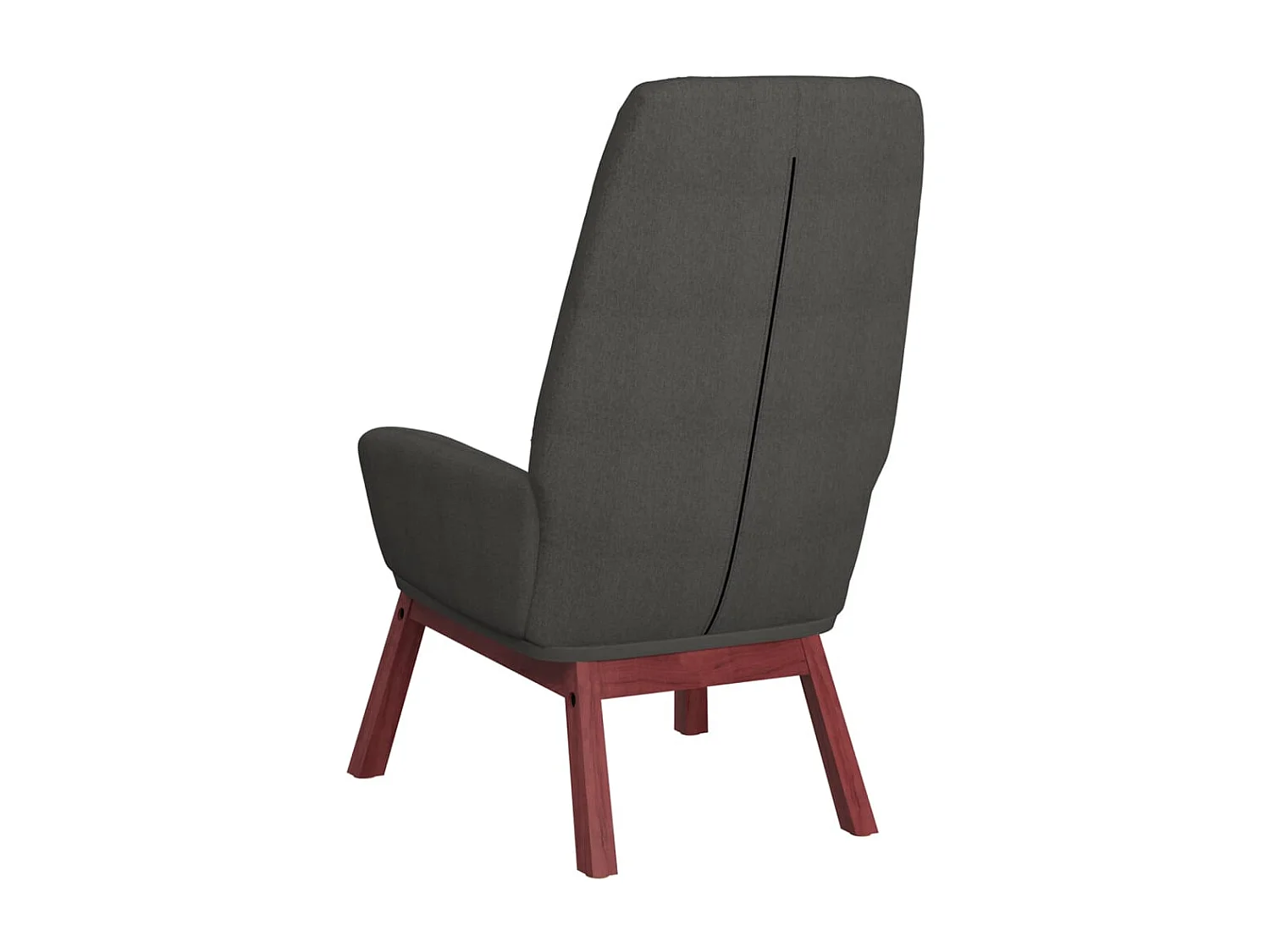 Fauteuil de relaxation Scandinave avec repose-pied Gris foncé Tissu SHL931
