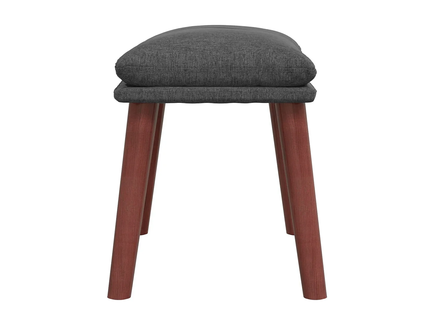 Fauteuil de relaxation Scandinave avec repose-pied Gris foncé Tissu SHL931