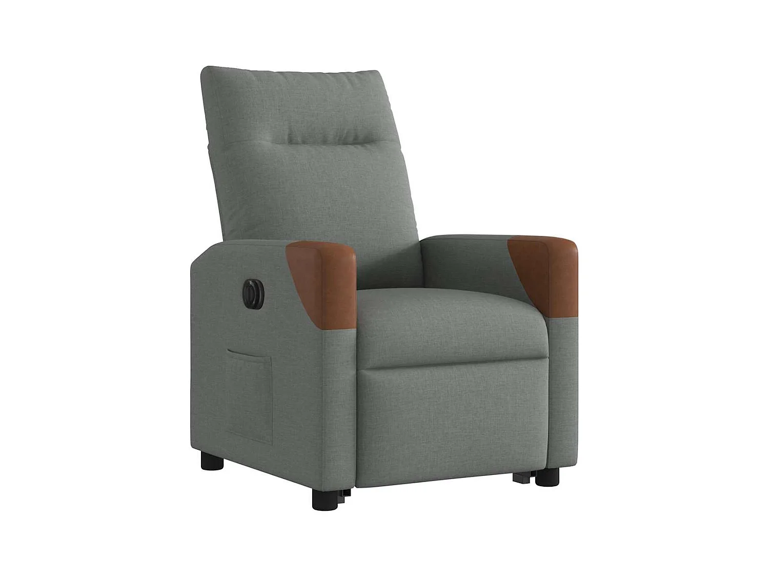 Fauteuil inclinable électrique-Chaise de relax-Fauteuil TV gris foncé tissu SHL1346