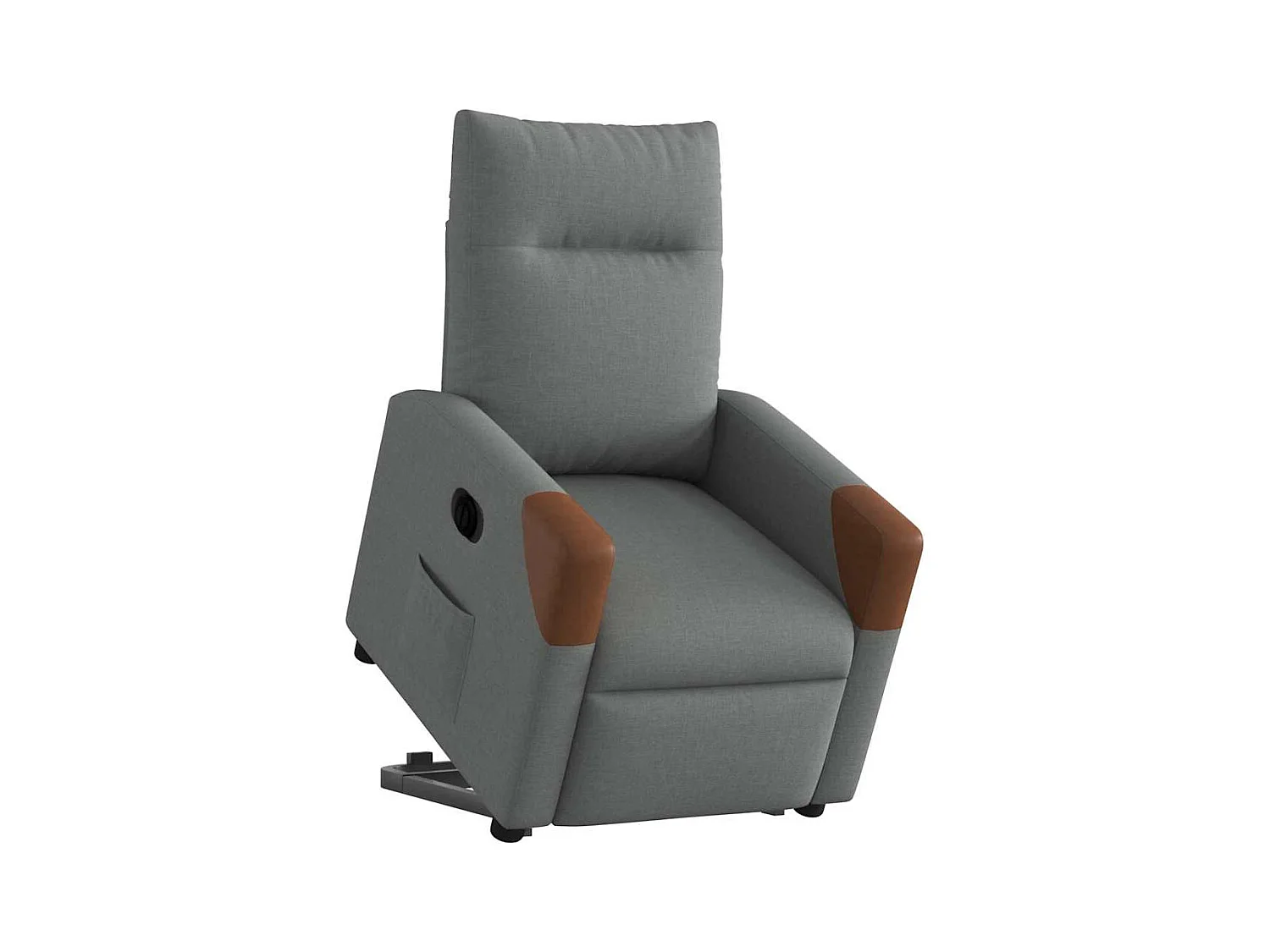 Silla de relax | Sillón eléctrico reclinable elevable de tela gris oscuro SHL6320