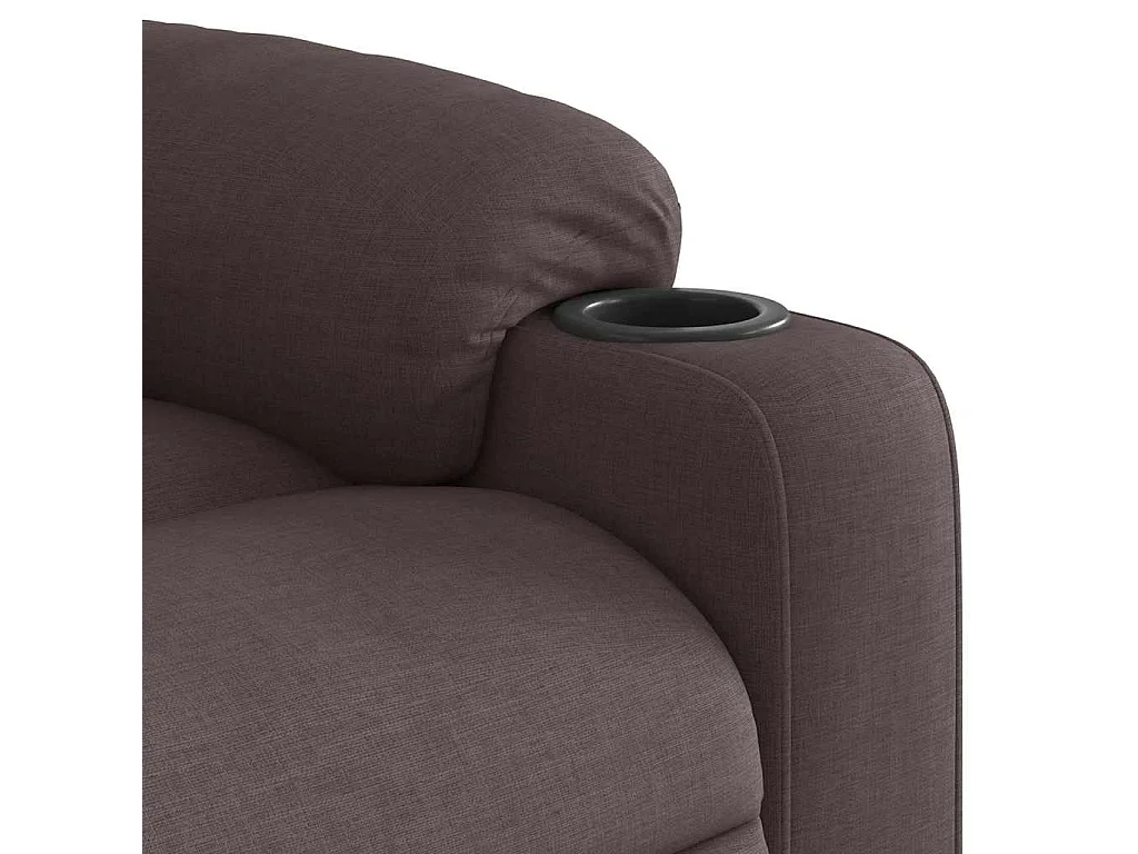 Sillón de relax | Silla | Sillón reclinable de tela marrón oscuro SHL6946