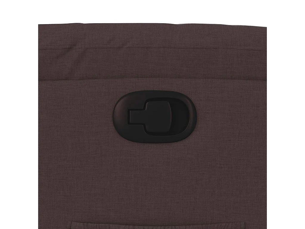 Sillón de relax | Silla | Sillón reclinable de tela marrón oscuro SHL6946