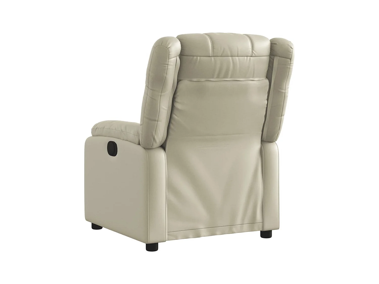 Sillón de relax | Sillón reclinable de cuero sintético crema SHL5724
