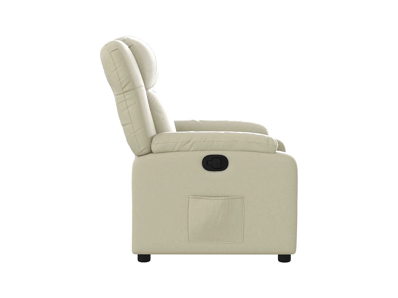 Sillón de relax | Sillón reclinable de cuero sintético crema SHL5724