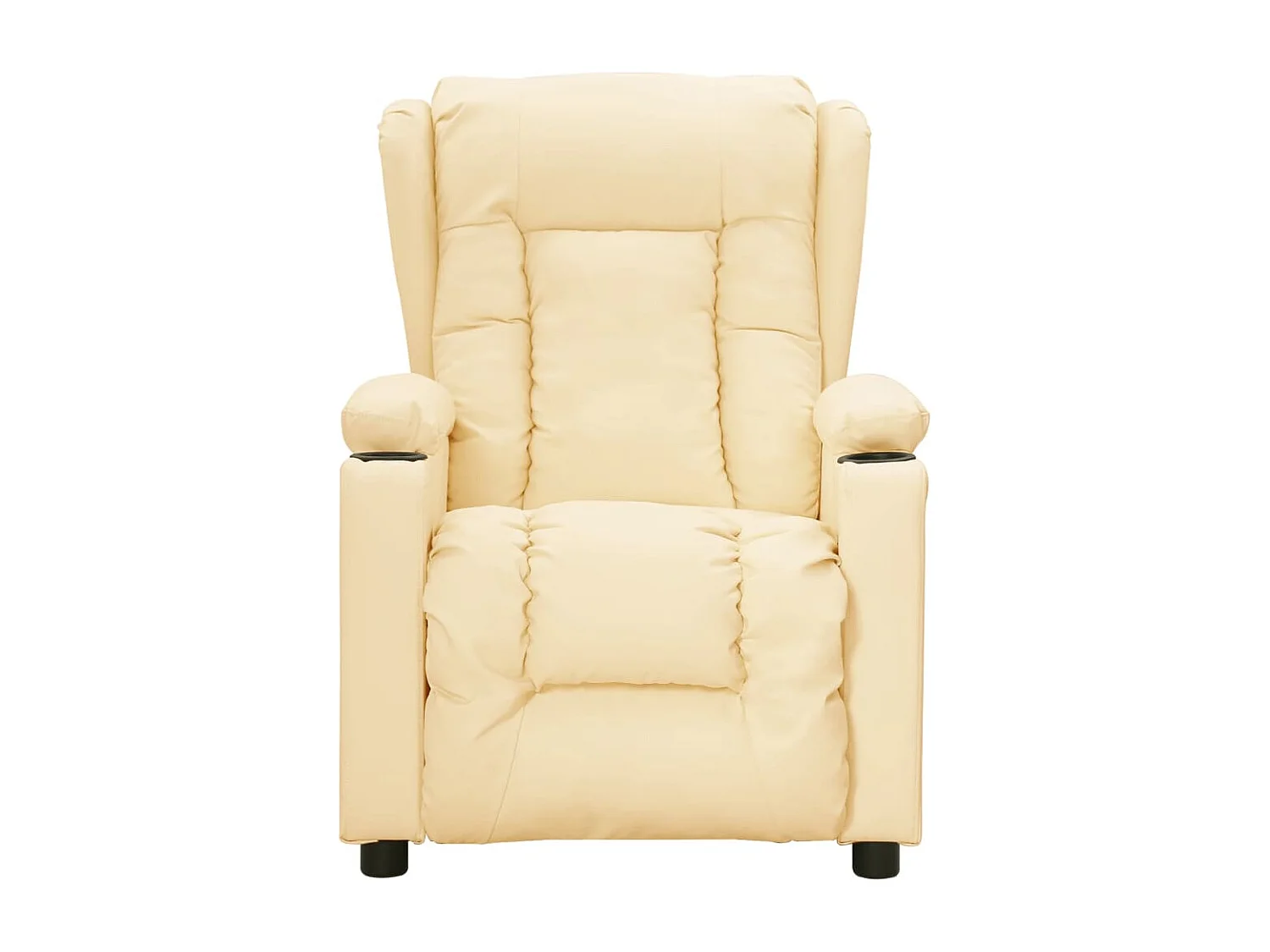 Relaxsessel Elektrisch | Lounge Sessel indoor Creme Kunstleder SHL28660