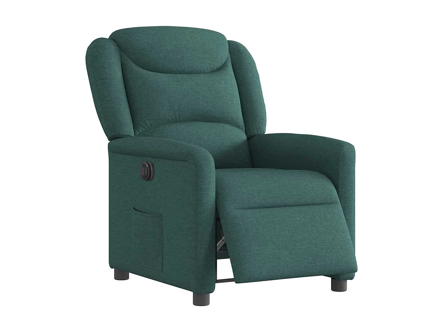 Fauteuil inclinable électrique-Chaise de relax-Fauteuil TV Vert foncé Tissu SHL1535