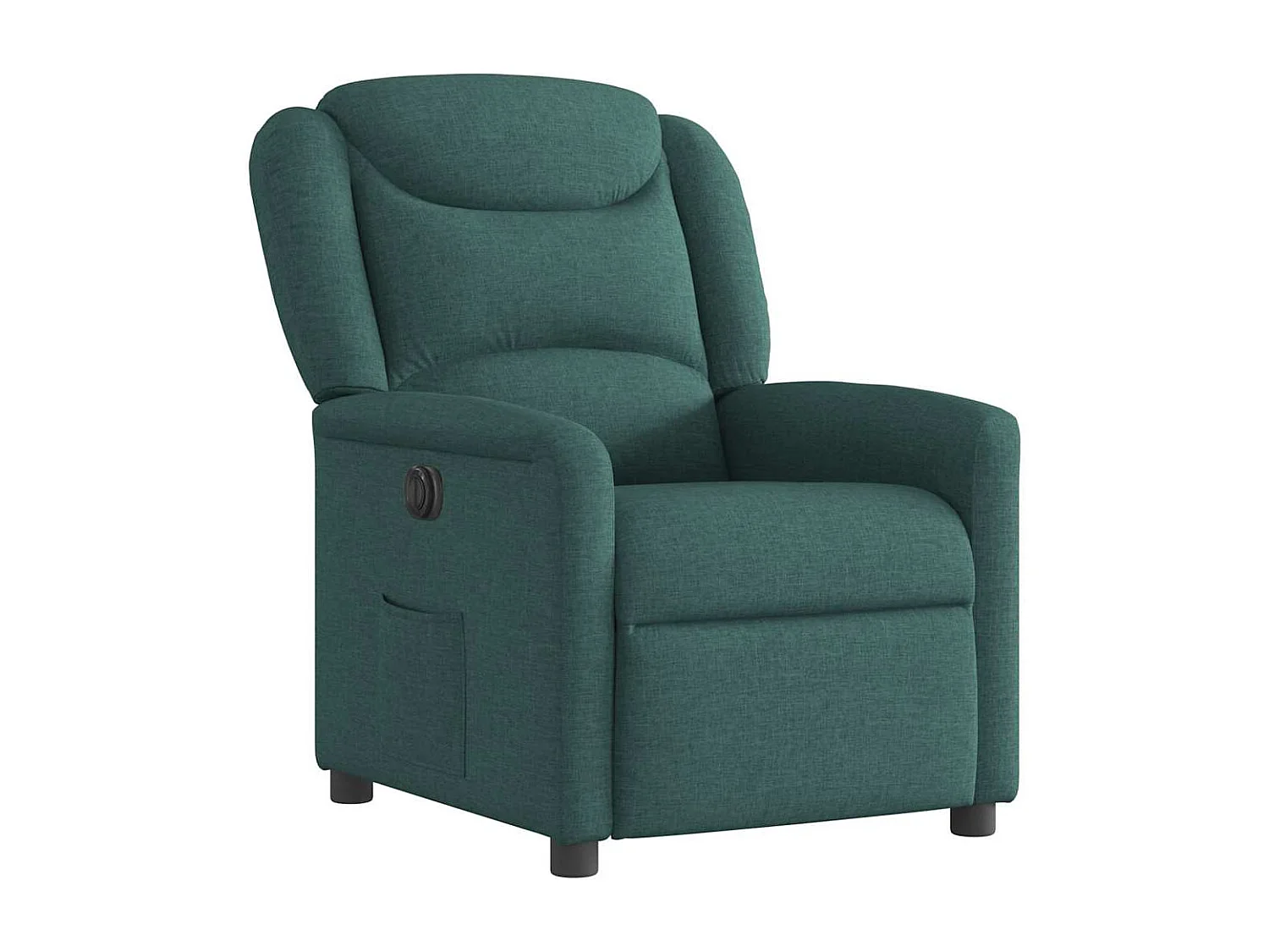 Fauteuil inclinable électrique-Chaise de relax-Fauteuil TV Vert foncé Tissu SHL1535