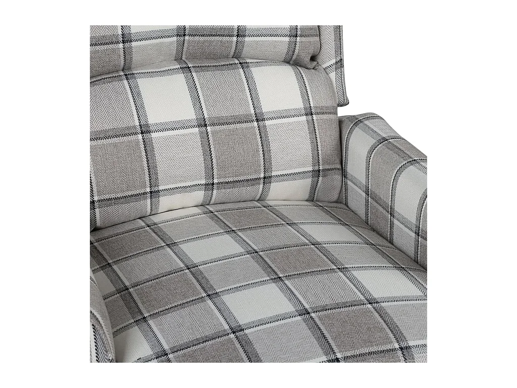 Sillón de salón | Silla reclinable de tela gris SHL9458