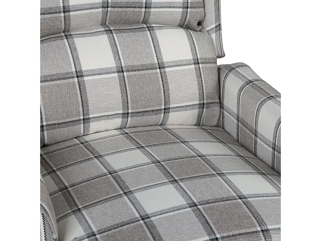 Fauteuil salon-Chaise d'appoint-Fauteuil inclinable Gris Tissu SHL1921