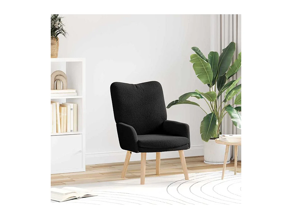 Sillón de relax | Silla Relax | Sillón de salón Negro 63x67x94 cm tela SHL8100
