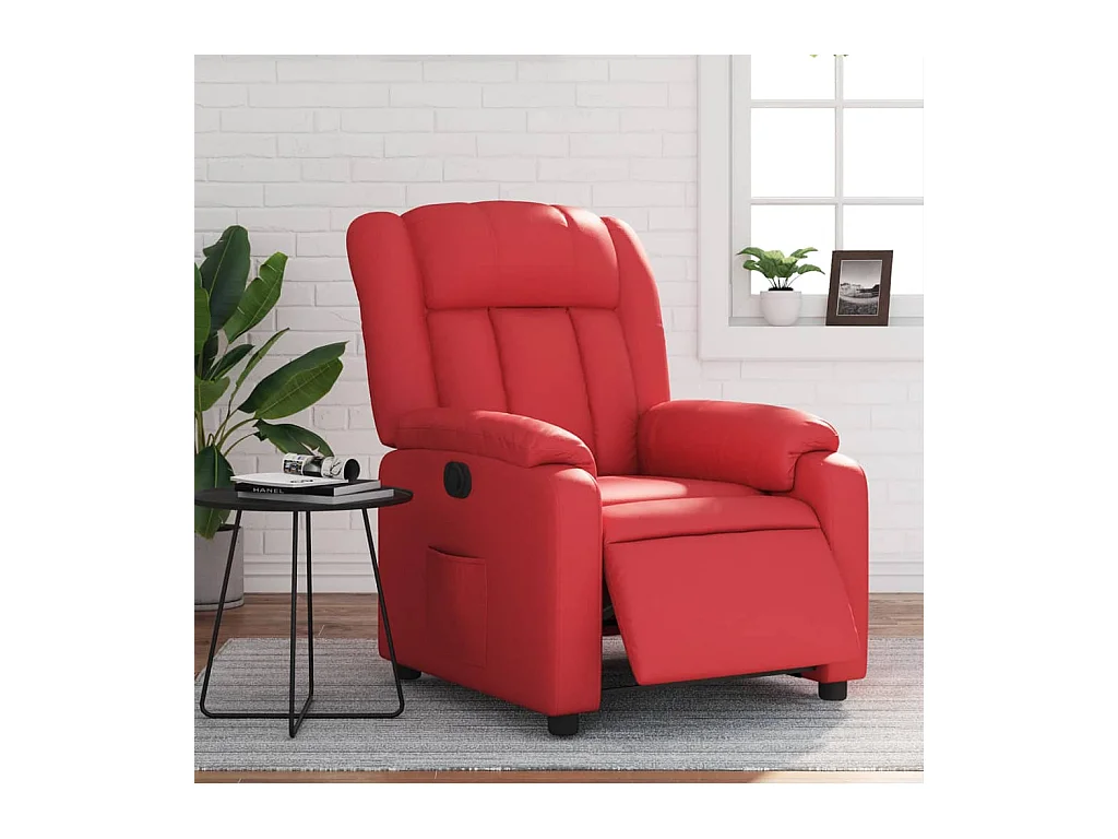 Sillón de relax | Silla | Sillón reclinable eléctrico de cuero sintético rojo SHL4920