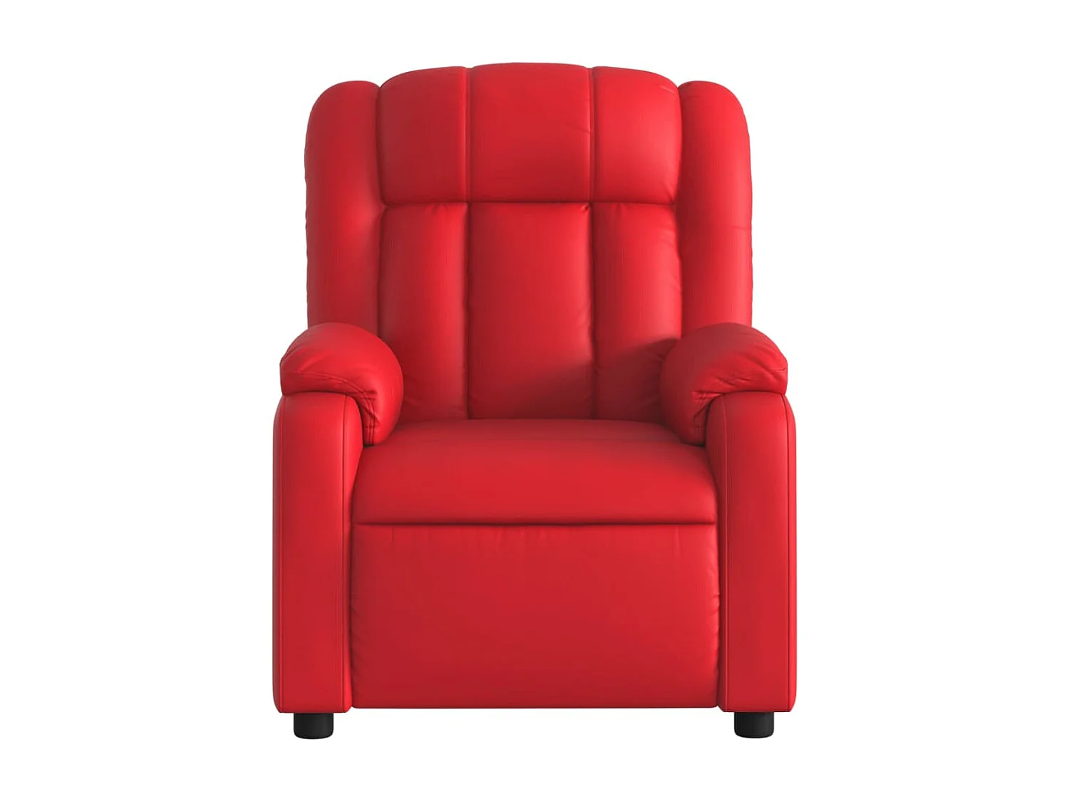 Fauteuil inclinable électrique-Chaise de relax-Fauteuil salon Rouge Similicuir SHL3193