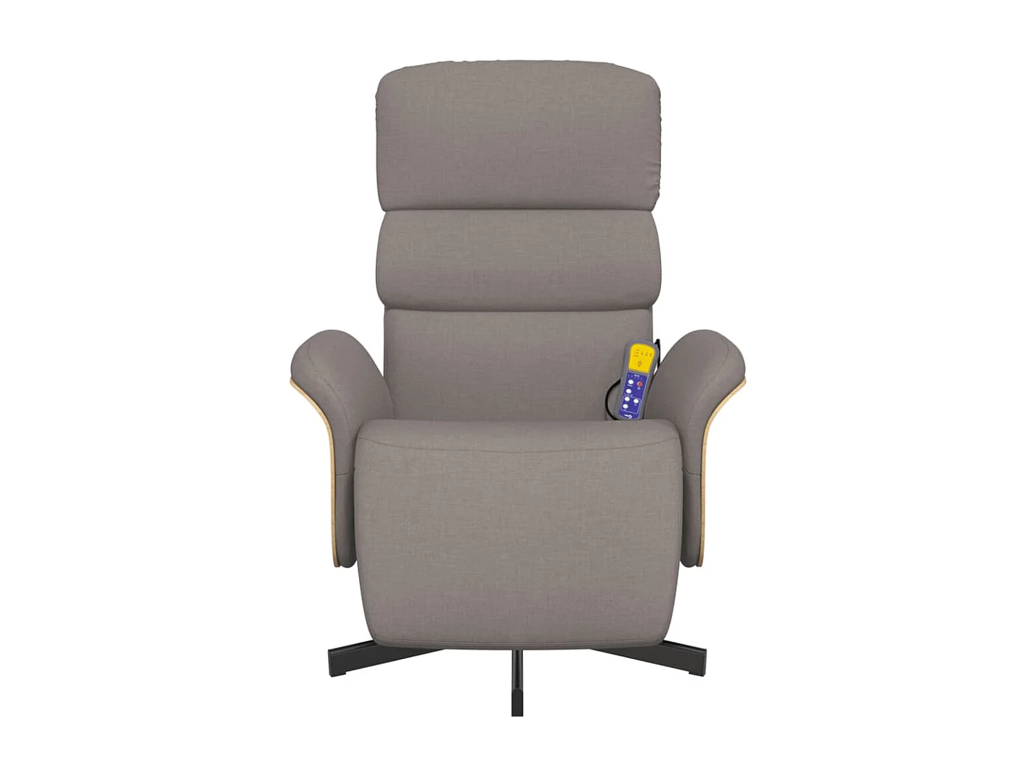 Massagesessel | Relaxsessel mit Fußteil Taupe Stoff SHL15932