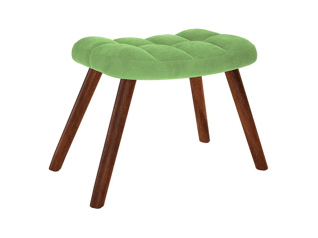 Sillón de relax | Silla de relax con reposapiés terciopelo verde claro SHL8645