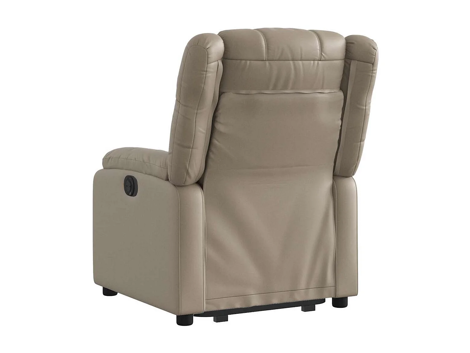 Elektrische relax en sta op stoel kunstleer cappuccinokleurig