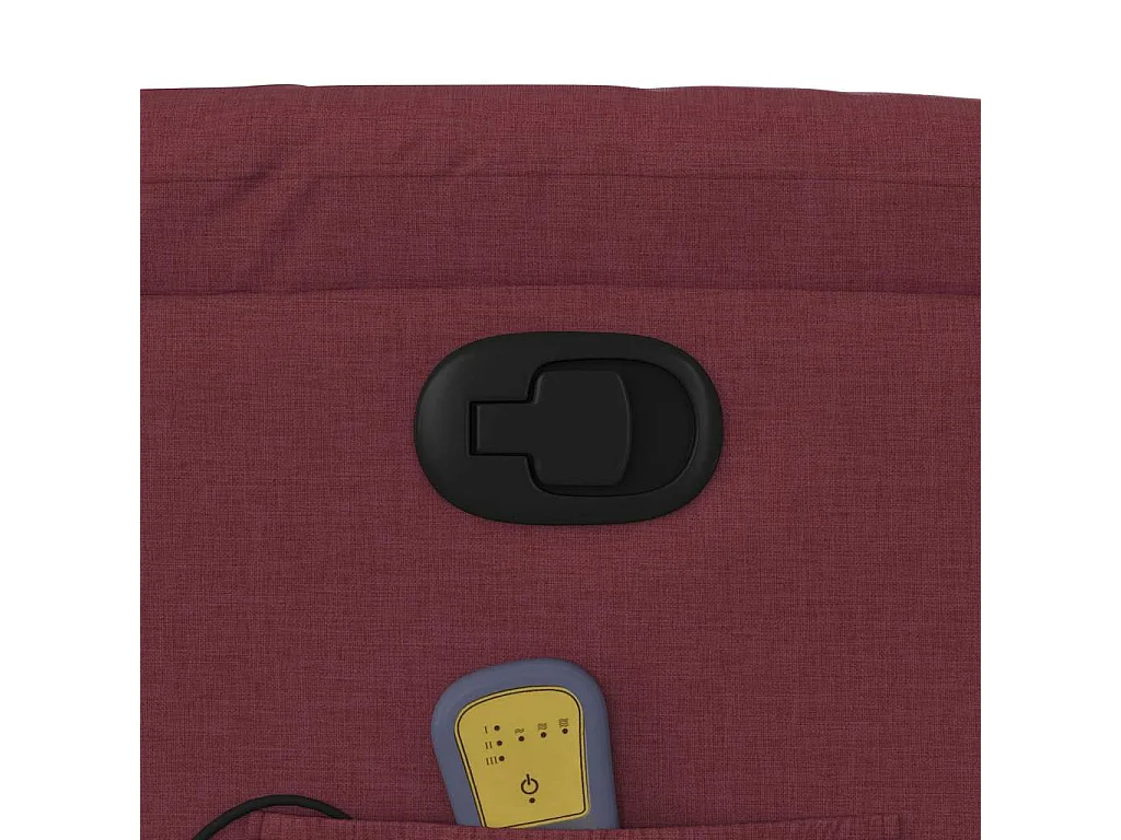 Fauteuil inclinable-Chaise de relax-Fauteuil de Massage Rouge bordeaux Tissu SHL3171