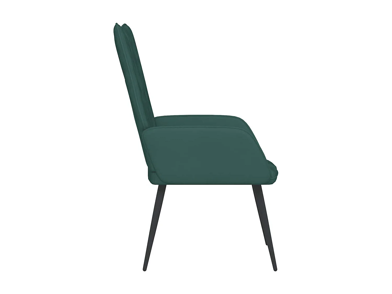 Fauteuil de relaxation-Chaise de bureau Vert foncé Velours SHL1888