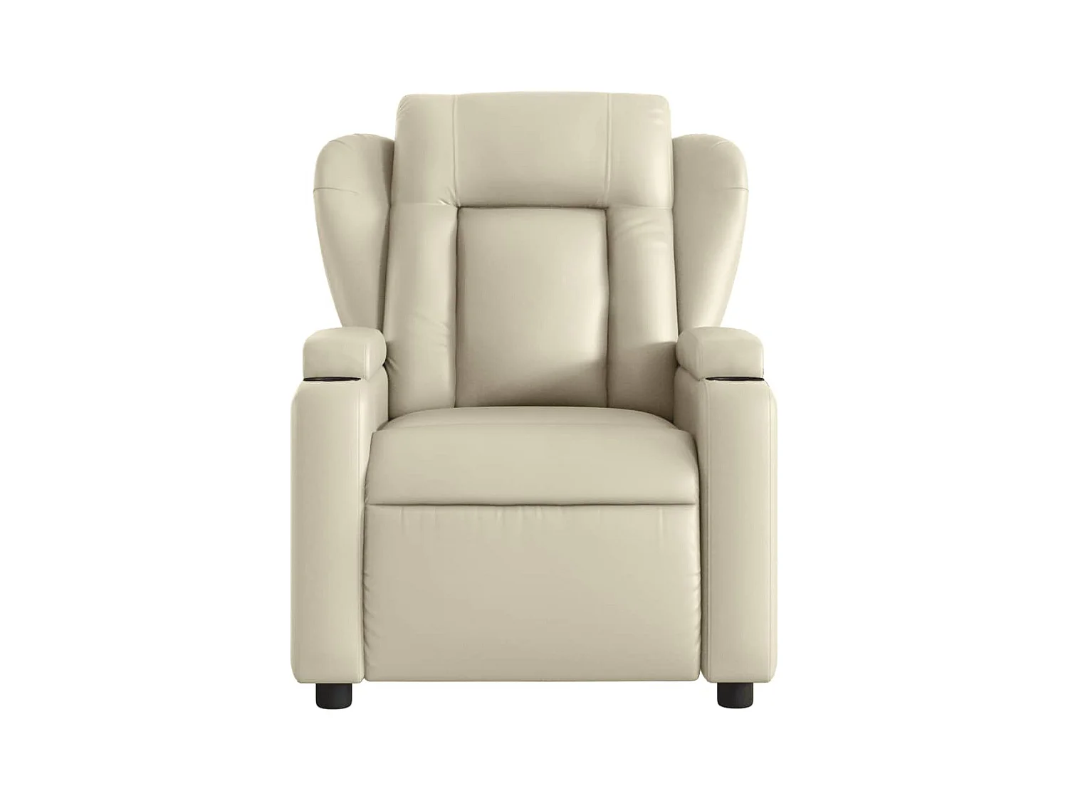 Sillón de relax | Sillón reclinable de cuero sintético crema SHL7022