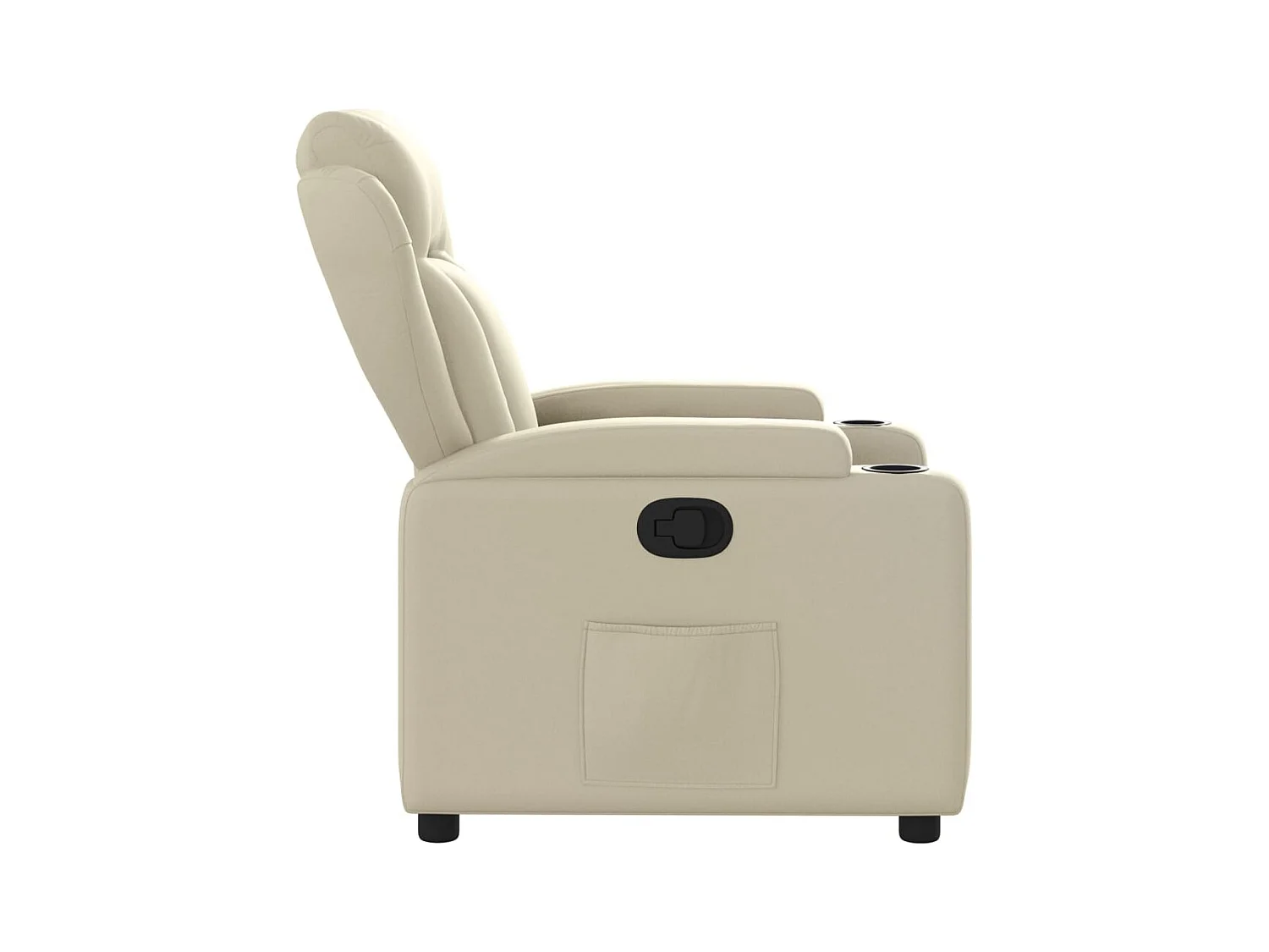 Sillón de relax | Sillón reclinable de cuero sintético crema SHL7022