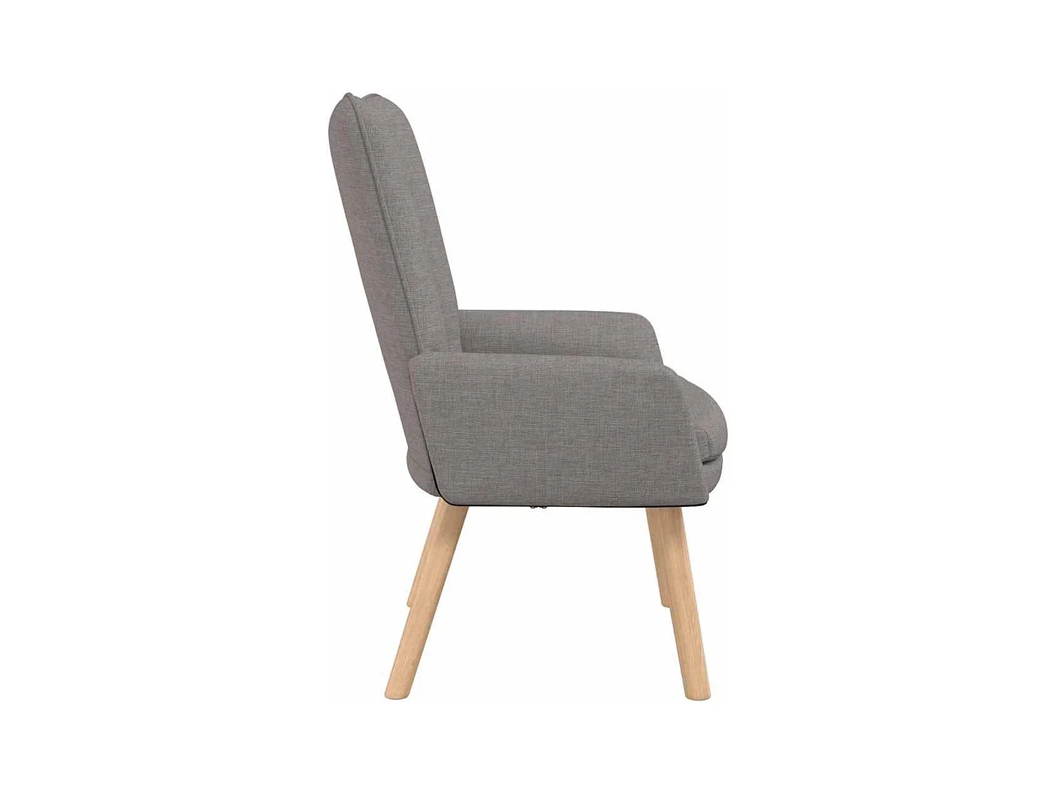 Fauteuil Salon-Chaise de relax Taupe 63x67x94 cm tissu SHL1092