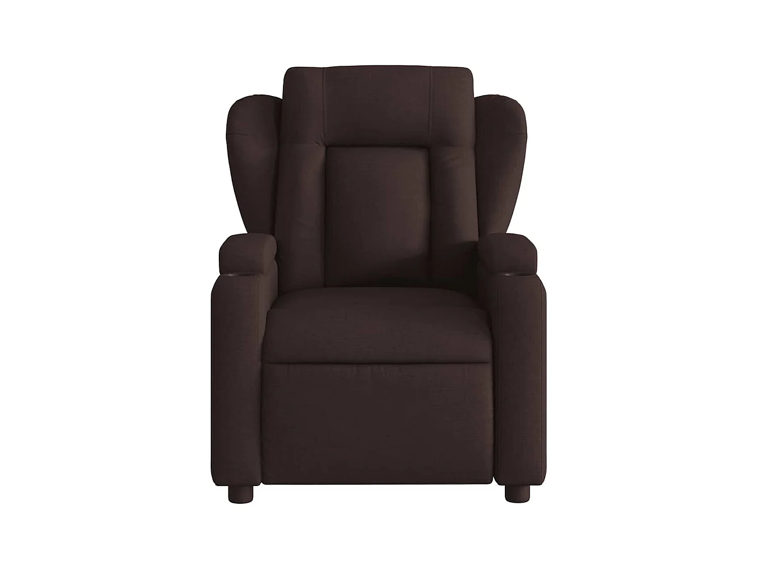 Fauteuil inclinable électrique-Chaise de relax-Fauteuil salon Marron foncé Tissu SHL4346