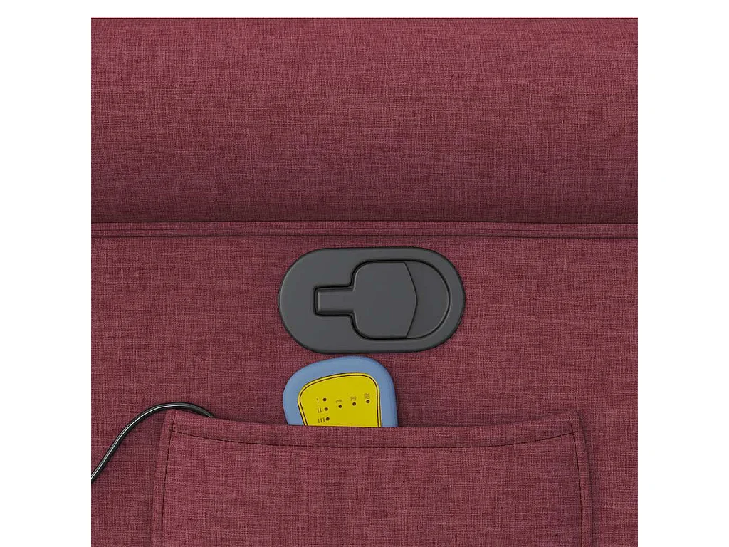 Fauteuil inclinable-Chaise de relax-Fauteuil de Massage Rouge bordeaux Tissu SHL2648