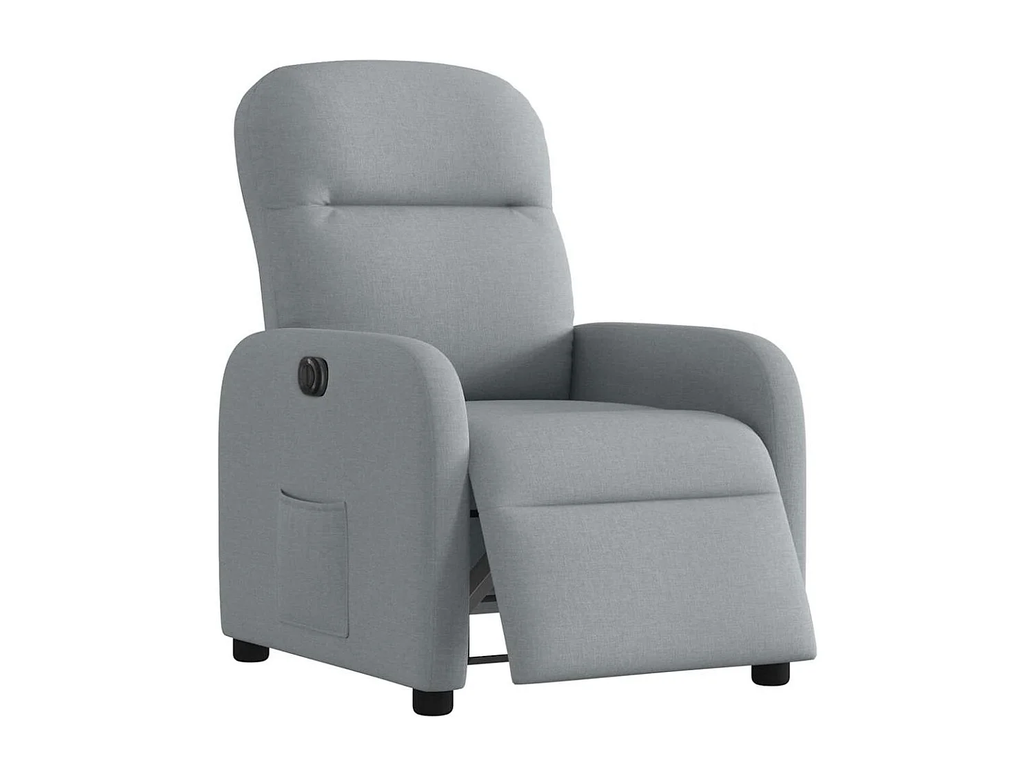 Fauteuil inclinable électrique-Chaise de relax-Fauteuil TV Gris clair Tissu SHL5029