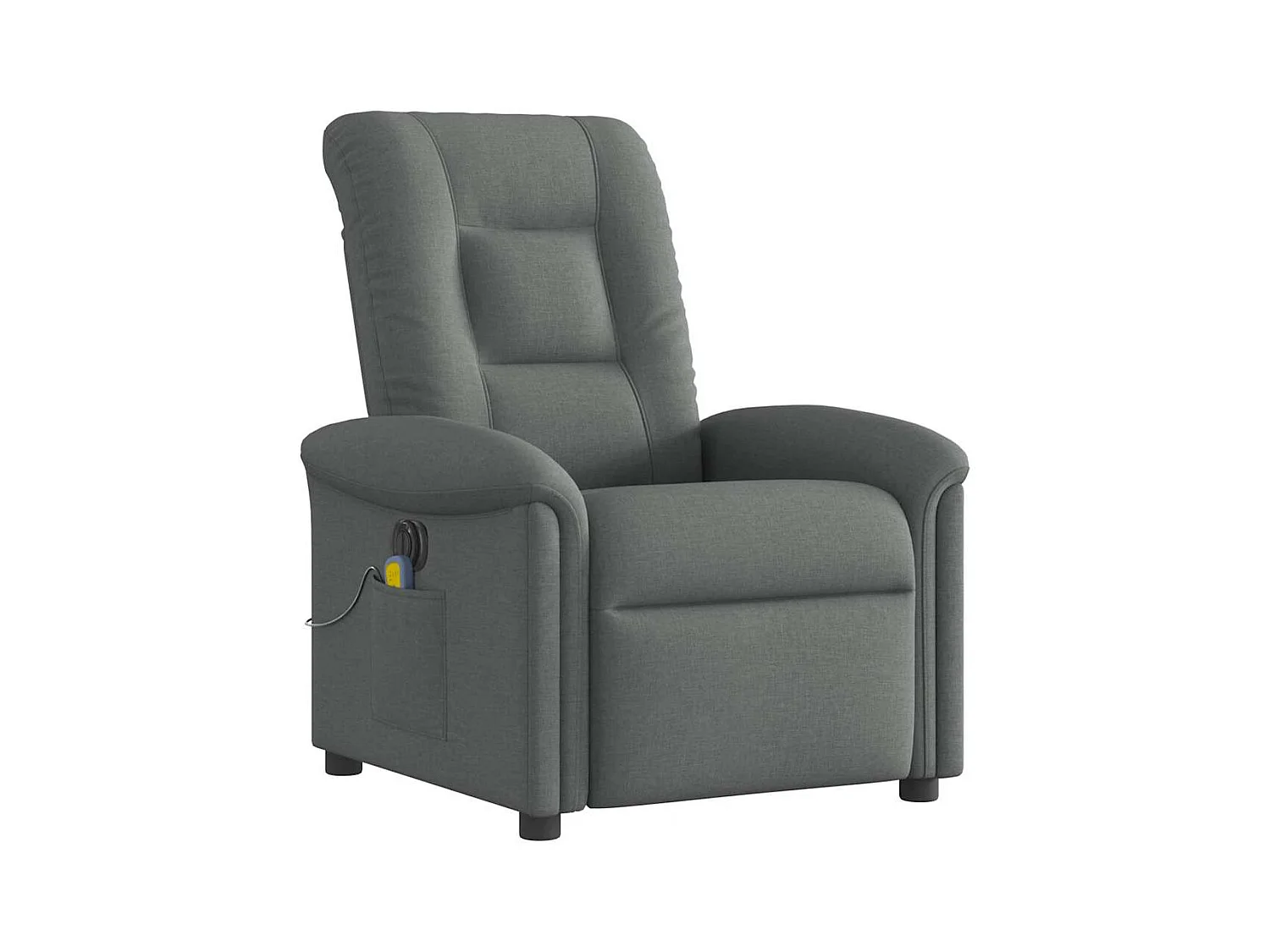 Sillón de relax | Sillón reclinable de masaje eléctrico tela gris oscuro SHL8345