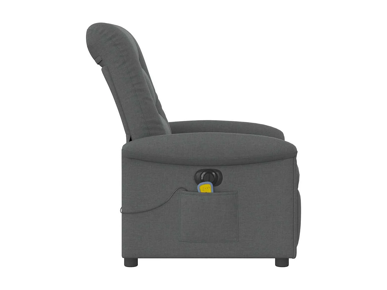 Sillón de relax | Sillón reclinable de masaje eléctrico tela gris oscuro SHL8345