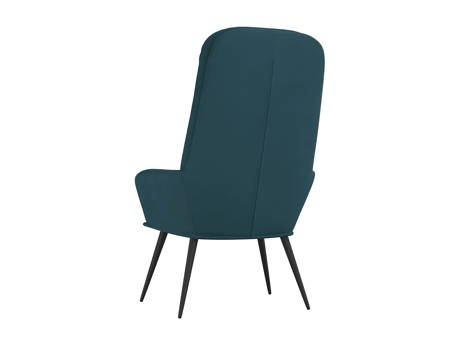 Relaxstoel | Fauteuil fluweel blauw