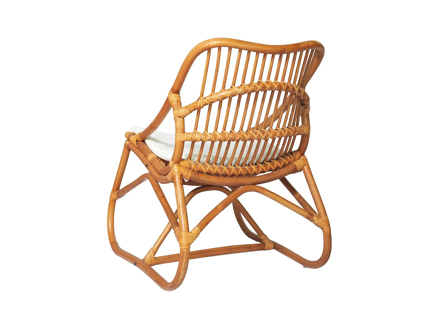 Silla de ratán lino marrón claro SHL8327