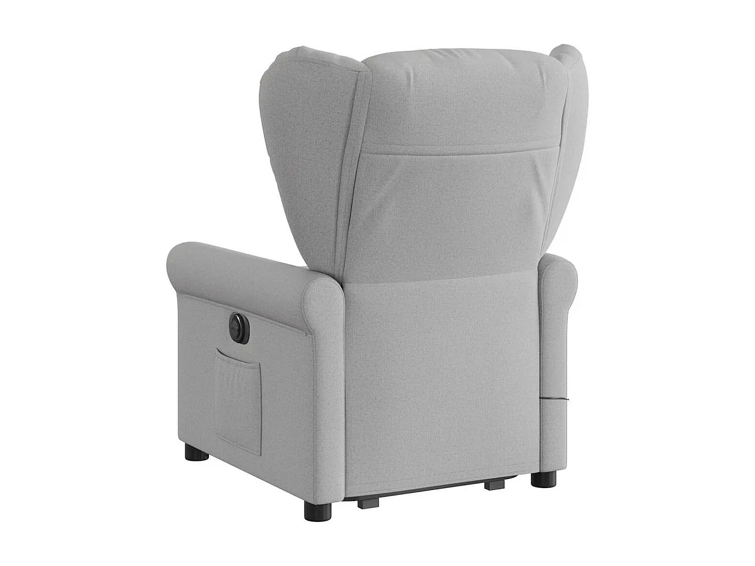 Poltrona elétrica elevatória massagens tecido cinzento-nublado SHL567497