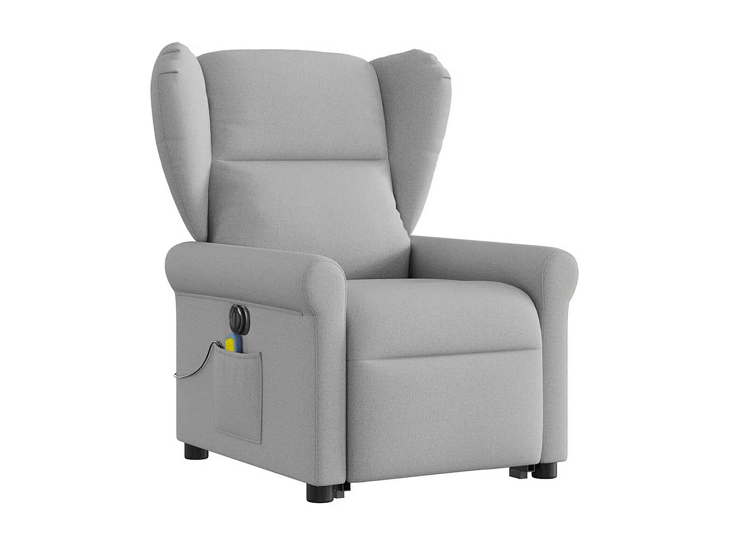 Fauteuil inclinable électrique-Chaise de relax-Fauteuil de Massage gris nuage tissu SHL5260