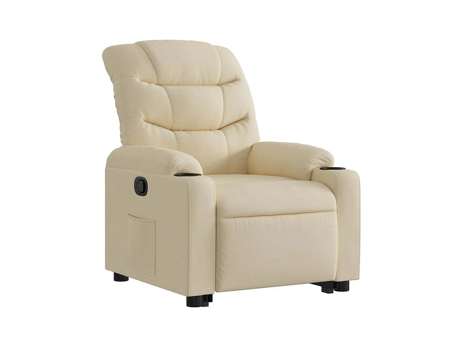 Sillón de relax | Sillón reclinable elevable de tela color crema SHL3277