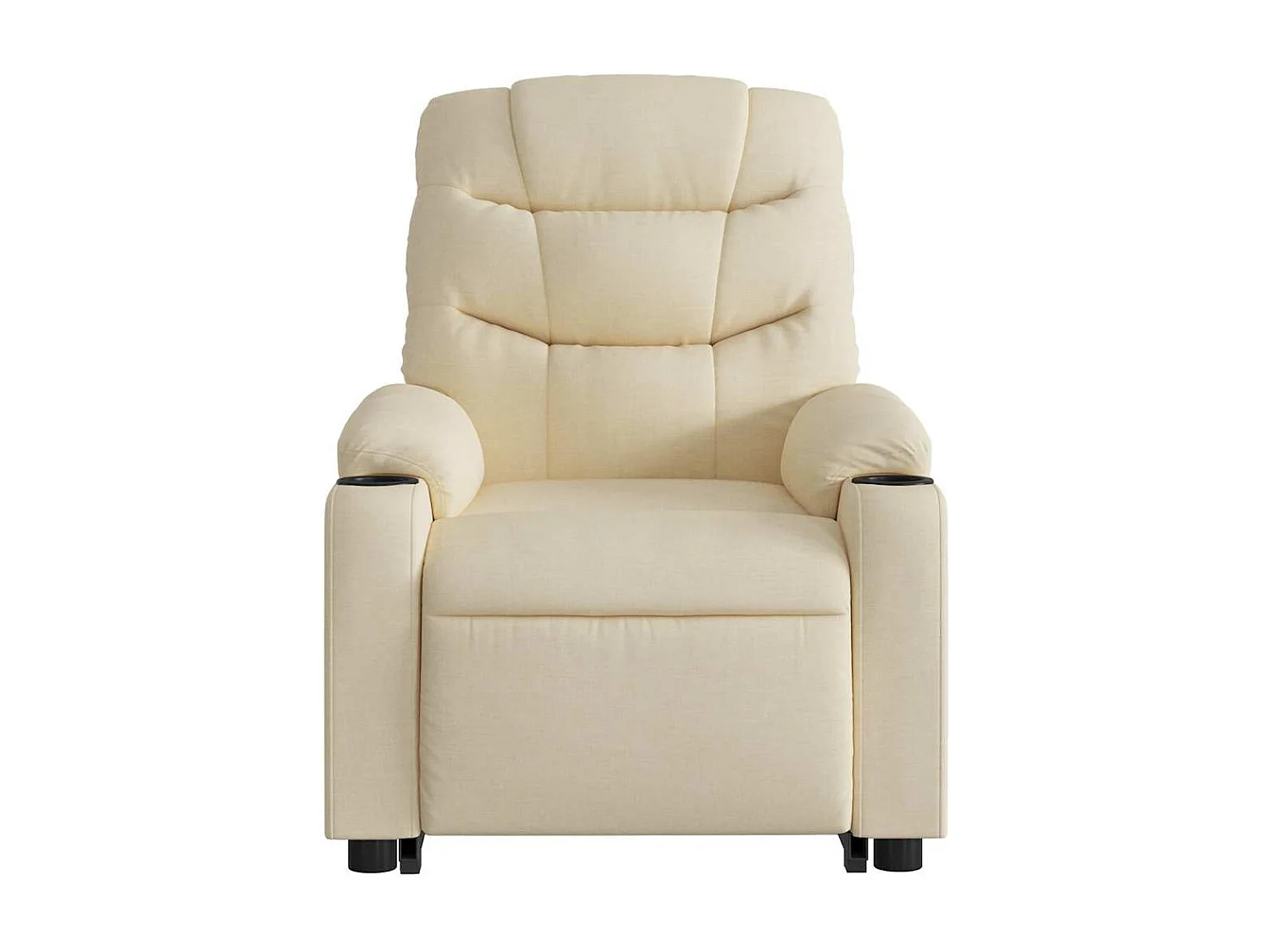 Fauteuil inclinable-Chaise de relax-Fauteuil salon Crème Tissu SHL4314
