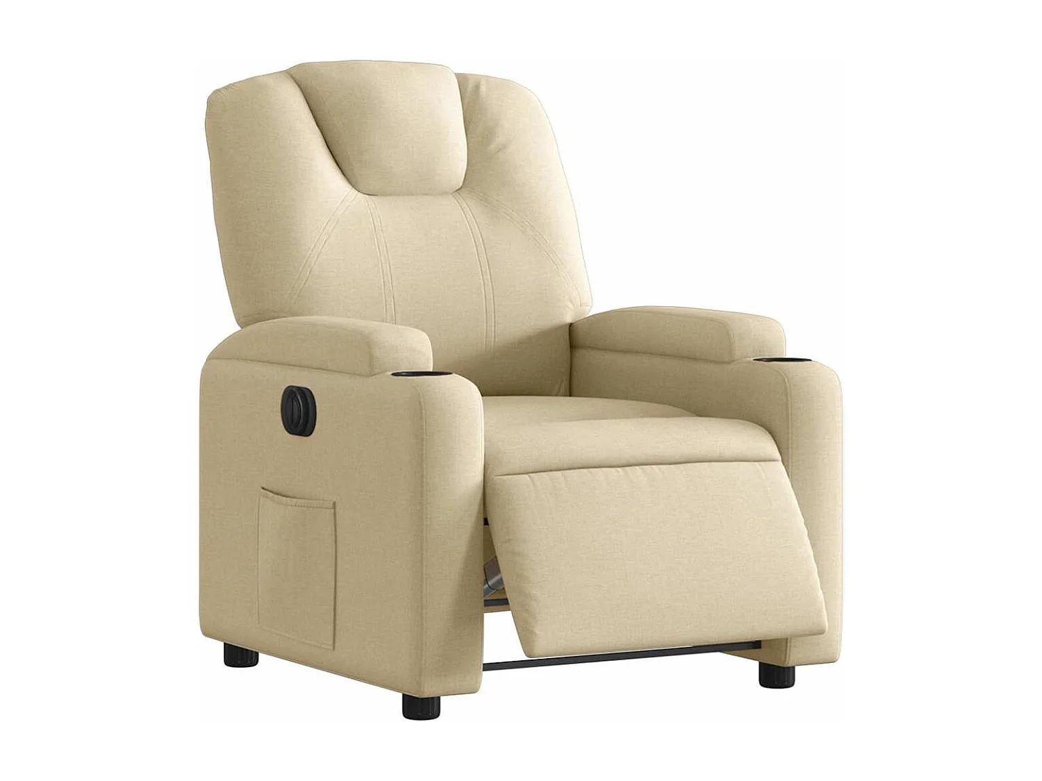 Relaxsessel Elektrisch | Lounge Sessel indoor Creme Stoff SHL87316