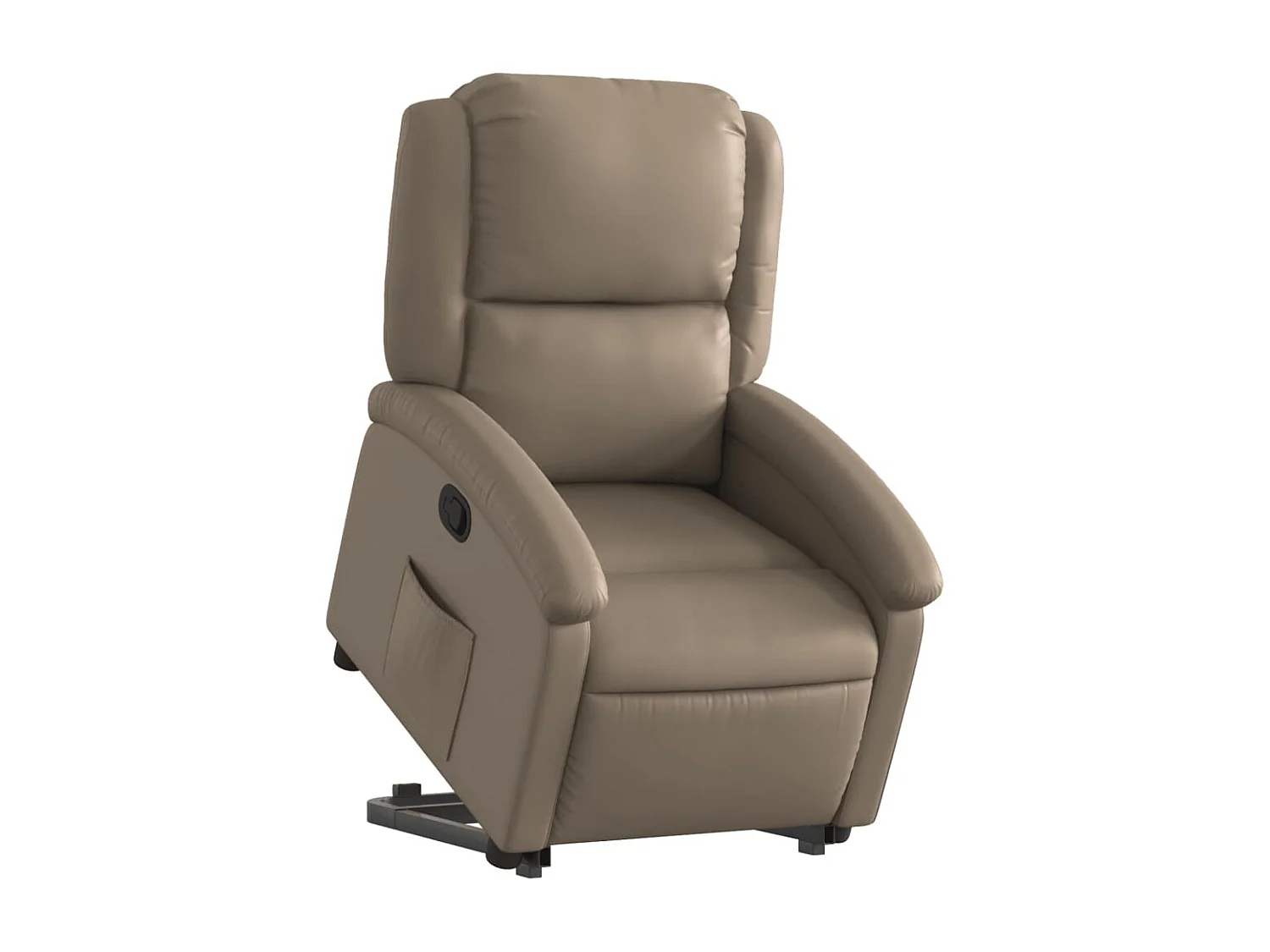 Relaxsessel | Lounge Sessel für Wohnzimmer mit Aufstehhilfe Cappuccino-Braun Kunstleder SHL43675