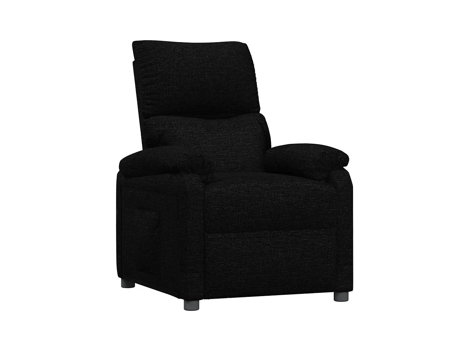 Fauteuil inclinable-Fauteuil de salon Noir Tissu SHL5144