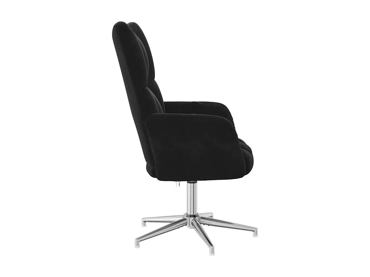 Relaxsessel | Lounge Sessel Schwarz Samt SHL74978