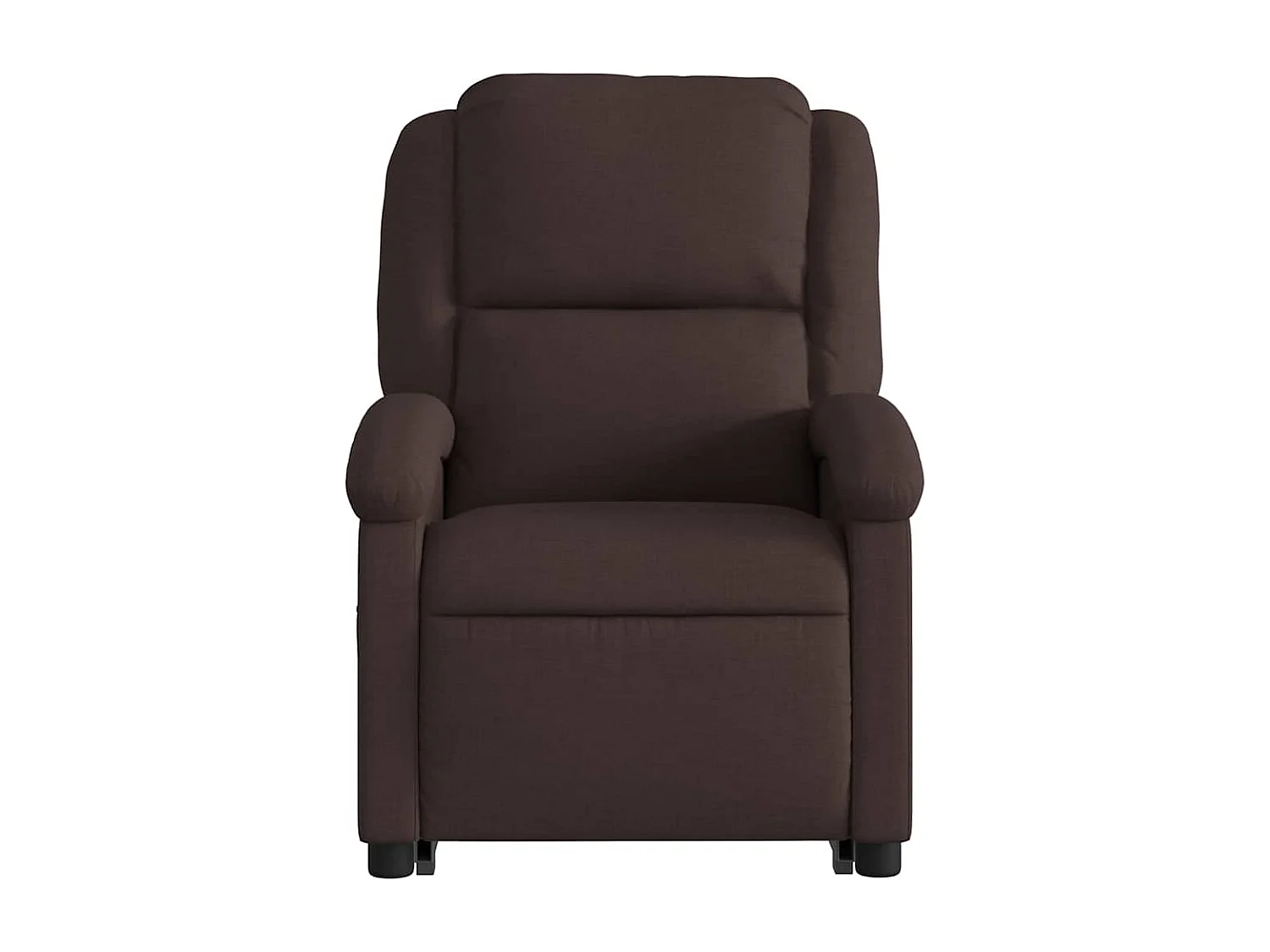 Fauteuil inclinable-Chaise de relax-Fauteuil de Massage Marron foncé Tissu SHL1276