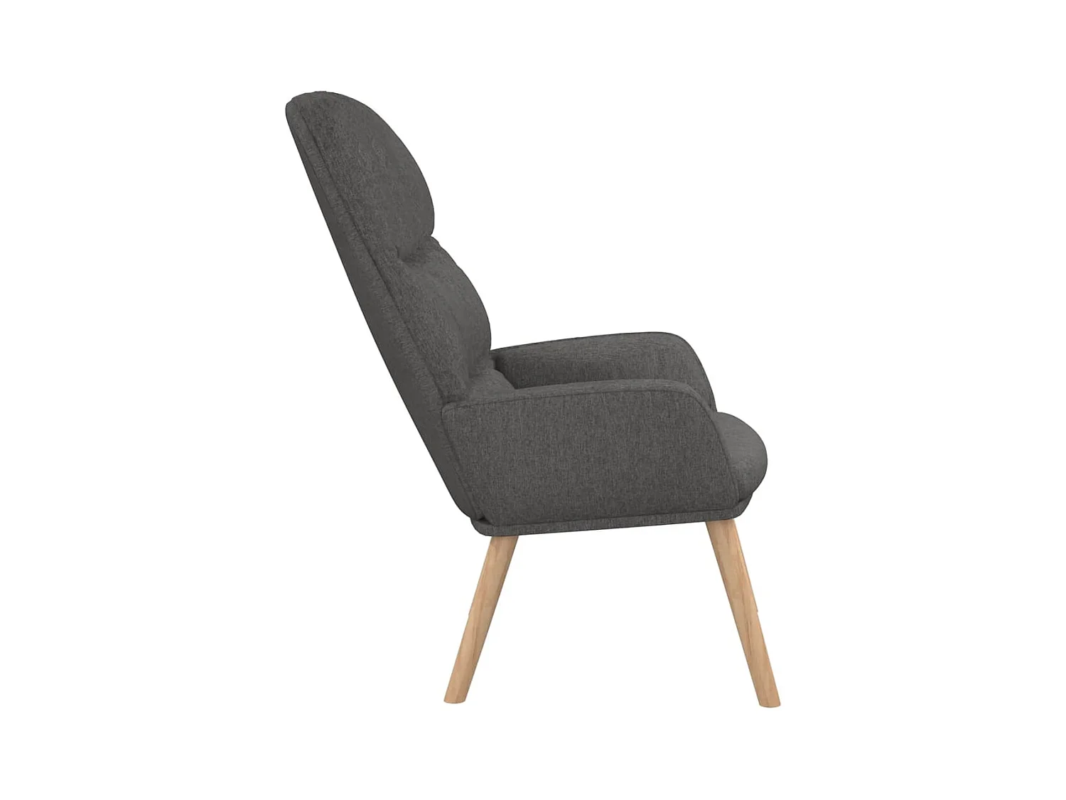 Sillón de relax | Silla de relax de tela gris oscuro SHL3410