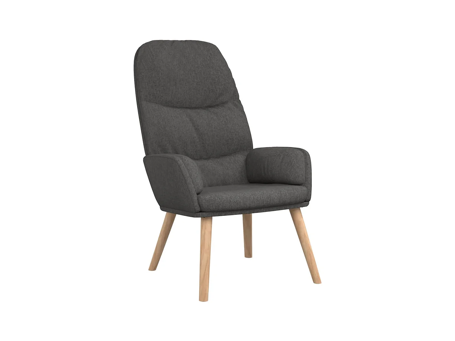 Chaise de relaxation-Fauteuil de Salon Gris foncé Tissu SHL4569