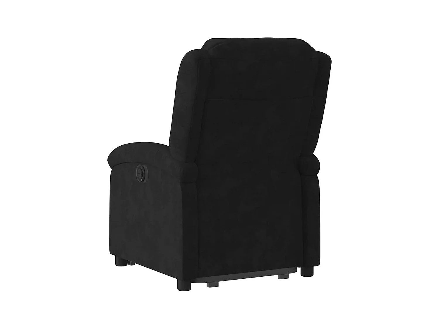Sillón de relax | Silla | Sillón reclinable elevable terciopelo negro SHL3950