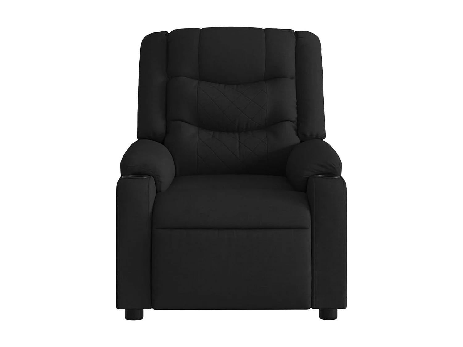 Fauteuil inclinable-Chaise de relax-Fauteuil de Massage noir tissu SHL2549